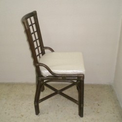 Comprar Silla caña de comedor color nogal en CesteriaGretel.Com