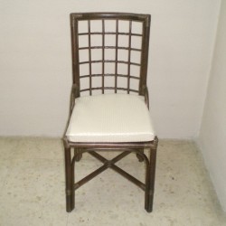 Comprar Silla caña de comedor color nogal en CesteriaGretel.Com