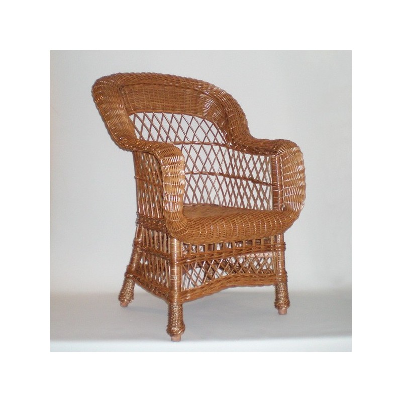 Comprar Sillón de mimbre modelo ROLLO buff en CesteriaGretel.Com