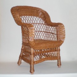 Comprar Sillón de mimbre modelo ROLLO buff en CesteriaGretel.Com