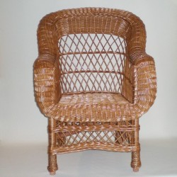 Comprar Sillón de mimbre modelo ROLLO buff en CesteriaGretel.Com