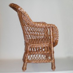 Comprar Sillón de mimbre modelo ROLLO buff en CesteriaGretel.Com